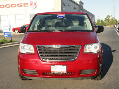 chrysler town and country 2008 red van lx flex fuel 6 cylinders front wheel drive 4 speed automatic 60915