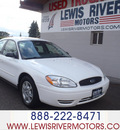 ford taurus 2006 white sedan gasoline 6 cylinders front wheel drive automatic 98674