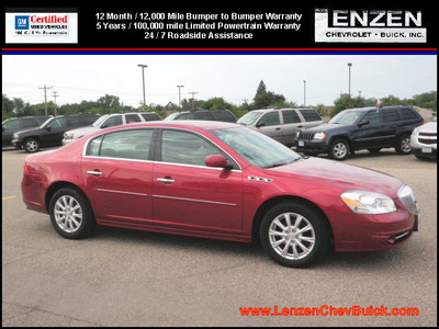 buick lucerne 2011 red sedan cxl flex fuel 6 cylinders front wheel drive automatic 55318