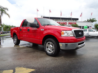ford f 150 2007 red xlt gasoline 8 cylinders rear wheel drive automatic 33177