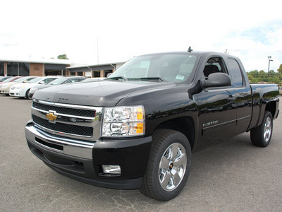 chevrolet silverado 1500 2011 black pickup truck lt flex fuel 8 cylinders 2 wheel drive automatic 27330