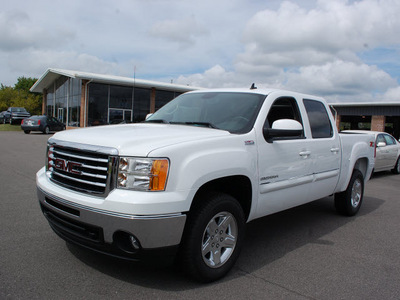 gmc sierra 1500 2011 white sle flex fuel 8 cylinders 4 wheel drive automatic 27330