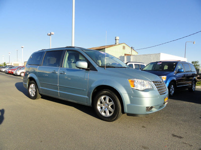 chrysler town and country 2008 blue van touring gasoline 6 cylinders front wheel drive 6 speed automatic 60915