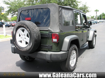jeep wrangler unlimited 2008 green suv x gasoline 6 cylinders 4 wheel drive automatic 33912
