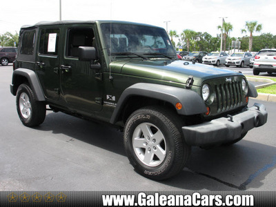 jeep wrangler unlimited 2008 green suv x gasoline 6 cylinders 4 wheel drive automatic 33912