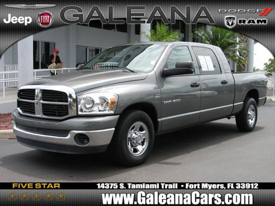 dodge ram pickup 1500 2007 gray slt gasoline 8 cylinders rear wheel drive automatic 33912