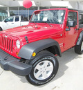 jeep wrangler 2011 red suv sport gasoline 6 cylinders 4 wheel drive 6 speed manual 81212