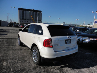 ford edge 2012 white sel gasoline 6 cylinders front wheel drive automatic with overdrive 60546