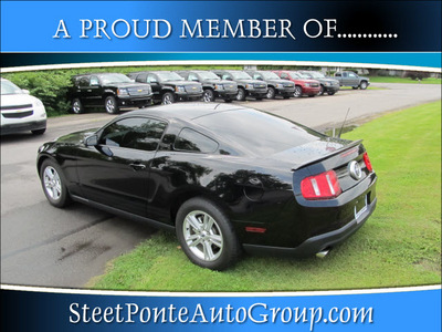 ford mustang 2011 black coupe gasoline 6 cylinders rear wheel drive automatic 13350
