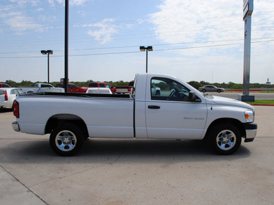 dodge ram pickup 1500 2007 white pickup truck flex fuel 8 cylinders rear wheel drive automatic with overdrive 76087