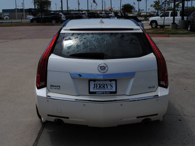 cadillac cts 2010 white wagon gasoline 6 cylinders rear wheel drive automatic 76087