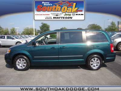 chrysler town country 2009 green van touring gasoline 6 cylinders front wheel drive automatic 60443