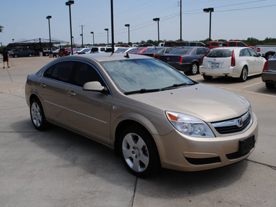 saturn aura 2008 gold sedan xe gasoline 6 cylinders front wheel drive automatic 76087