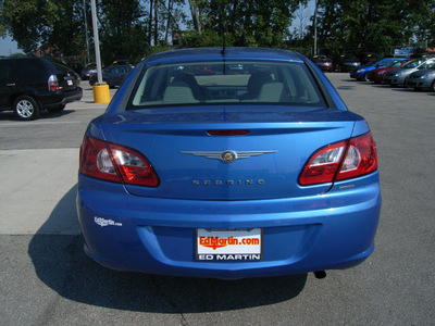 chrysler sebring 2007 blue sedan gasoline 4 cylinders front wheel drive automatic 46219