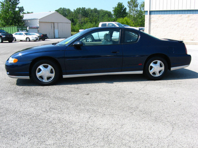 chevrolet monte carlo 2002 dk  blue coupe ss gasoline 6 cylinders front wheel drive automatic 45840