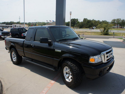ford ranger 2010 black xlt gasoline 6 cylinders 4 wheel drive automatic 76205