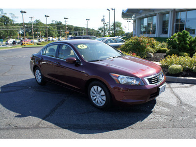 honda accord 2009 basque red sedan lx gasoline 4 cylinders front wheel drive 5 speed automatic 07724