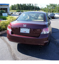 honda accord 2009 basque red sedan lx gasoline 4 cylinders front wheel drive 5 speed automatic 07724