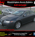 acura tsx 2004 dk  gray sedan 2 4 gasoline 4 cylinders front wheel drive automatic 55420