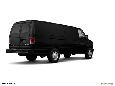 ford econoline cargo 2011 black van e 250 flex fuel 8 cylinders rear wheel drive elect  4 spd auto o d tra 07735