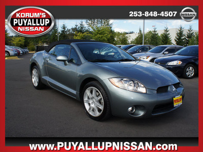 mitsubishi eclipse spyder 2007 gray gt gasoline 6 cylinders front wheel drive 6 speed manual 98371