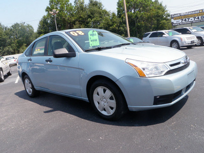 ford focus 2008 lt  blue sedan s gasoline 4 cylinders front wheel drive automatic 32401