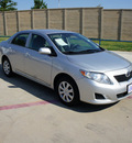 toyota corolla 2010 silver sedan le gasoline 4 cylinders front wheel drive automatic 76108