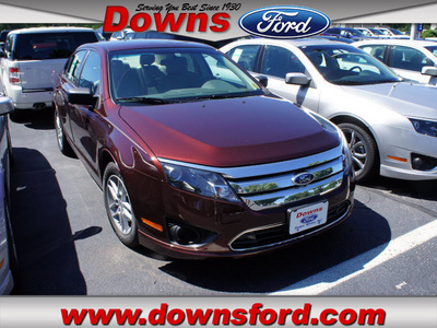 ford fusion 2012 dk  red sedan s gasoline 4 cylinders front wheel drive automatic with overdrive 08753