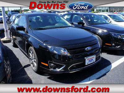 ford fusion 2012 black sedan sel flex fuel 6 cylinders front wheel drive automatic with overdrive 08753