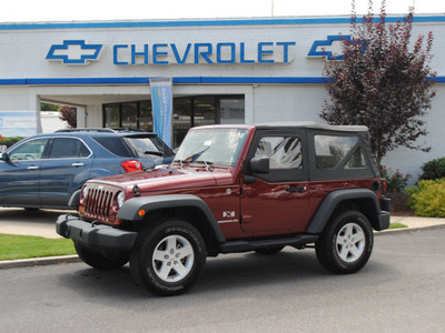 jeep wrangler 2008 dk  red suv x gasoline 6 cylinders 4 wheel drive 6 speed manual 27591