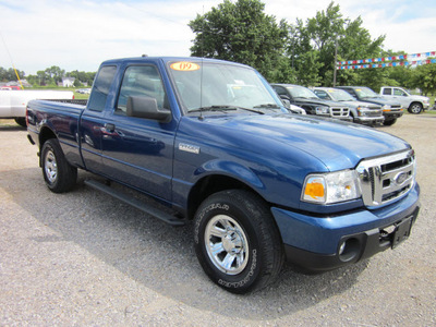 ford ranger 2009 blue xlt 4x4 gasoline 6 cylinders 4 wheel drive automatic with overdrive 62863