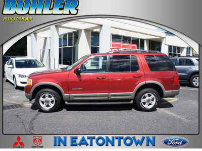 ford explorer 2002 toreador red suv xlt gasoline 6 cylinders 4 wheel drive automatic with overdrive 07724