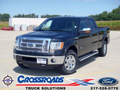 ford f 150 2011 black lariat gasoline 6 cylinders 4 wheel drive automatic 62708