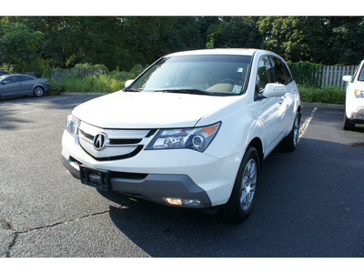 acura mdx 2009 aspen white suv dvd gasoline 6 cylinders all whee drive shiftable automatic 07712