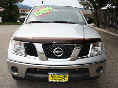 nissan frontier 2008 silver se v6 gasoline 6 cylinders 2 wheel drive automatic 93955