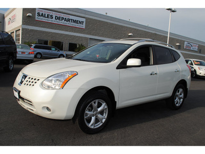 nissan rogue 2010 white wagon sl gasoline 4 cylinders front wheel drive automatic 91761
