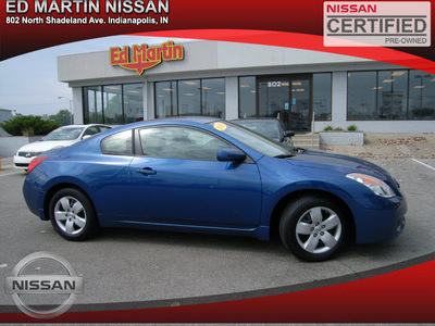 nissan altima 2008 blue coupe gasoline 4 cylinders front wheel drive automatic 46219