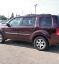 honda pilot 2009 dk  red suv touring 4wd navi dvd gasoline 6 cylinders all whee drive automatic 55318