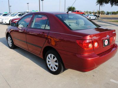 toyota corolla 2008 dk  red sedan ce gasoline 4 cylinders front wheel drive automatic 75228