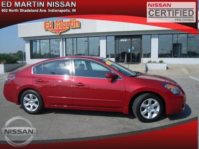 nissan altima 2009 dk  red sedan gasoline 4 cylinders front wheel drive automatic 46219