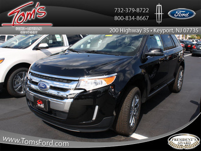 ford edge 2012 black limited gasoline 6 cylinders all whee drive 6 spd selectshift trans 07735