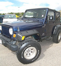 jeep wrangler 2005 blue suv sport gasoline 6 cylinders 4 wheel drive automatic 81212