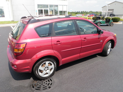 pontiac vibe 2004 red hatchback gasoline 4 cylinders front wheel drive automatic 46410