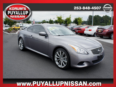 infiniti g37 2008 gray coupe gasoline 6 cylinders rear wheel drive 6 speed manual 98371