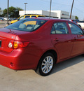 toyota corolla 2010 red sedan le gasoline 4 cylinders front wheel drive automatic 75228