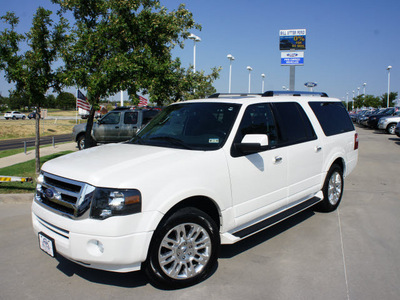 ford expedition el 2011 white suv limited flex fuel 8 cylinders 2 wheel drive automatic 76205