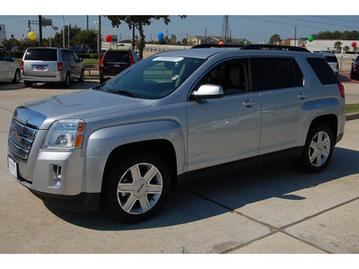 gmc terrain 2011 silver suv slt 1 gasoline 4 cylinders front wheel drive 6 speed automatic 77090