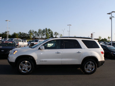 gmc acadia 2008 white suv slt1 gasoline 6 cylinders front wheel drive automatic 27215