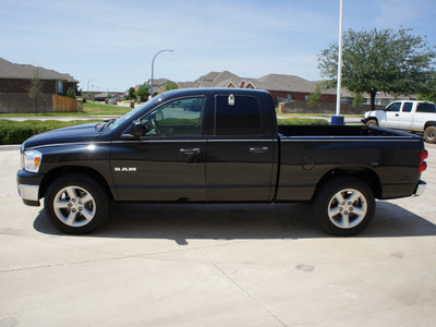 dodge ram pickup 1500 2008 black pickup truck st gasoline 8 cylinders rear wheel drive automatic with overdrive 76108