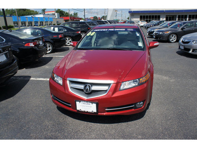 acura tl 2008 dk  red sedan navigation gasoline 6 cylinders front wheel drive shiftable automatic 07712